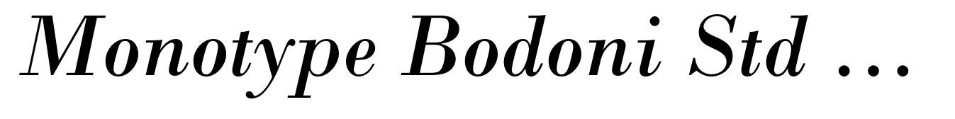 Monotype Bodoni Std Italic